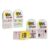 VIVI STELLA Colorful nail Art Sheet Adhesive Nail Set includes multiple nail art sheets and accessories, as well as a white display stand Item Picture